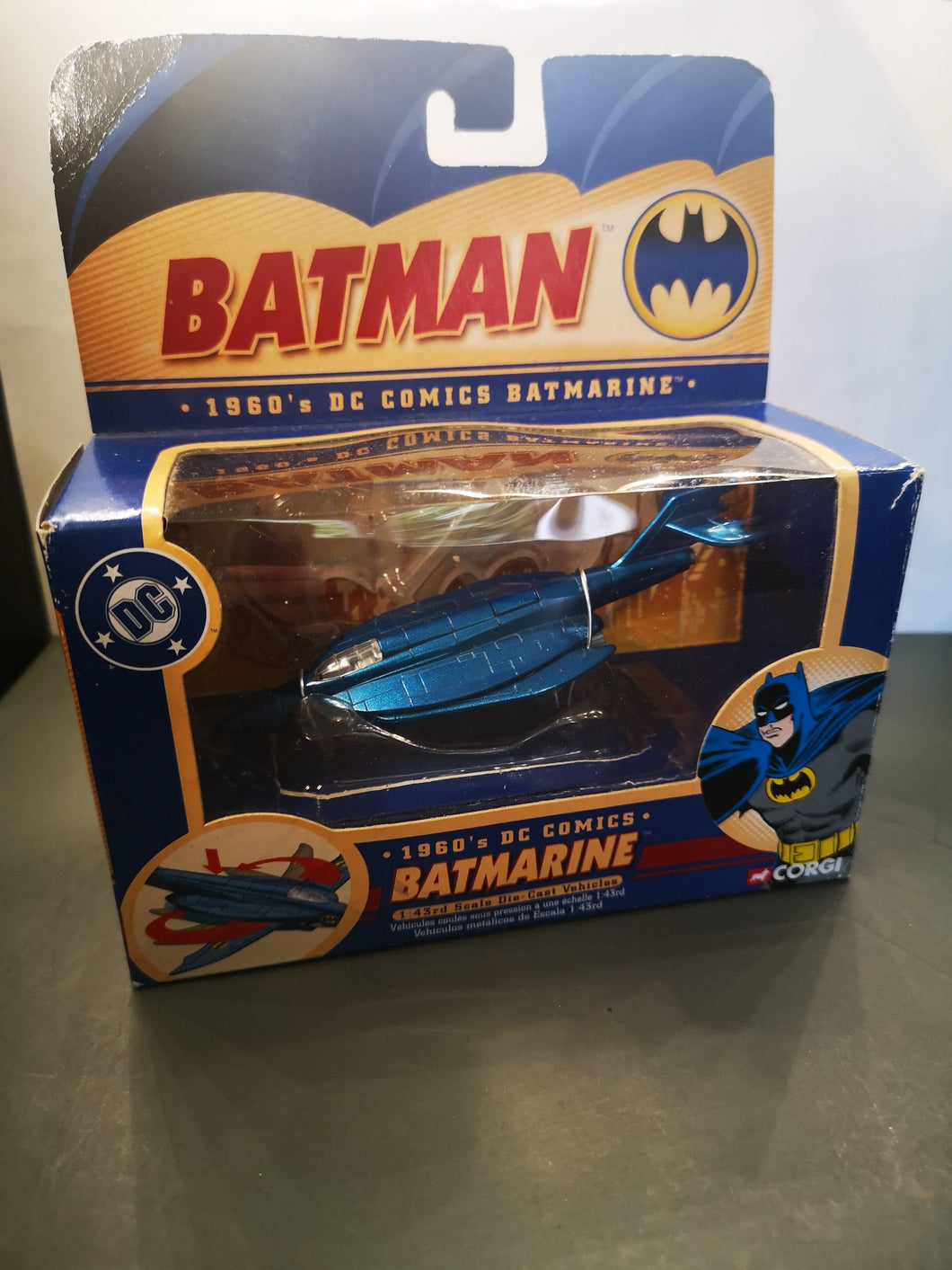 voiture miniature corgi Batman, batmarine 1960, 1/43