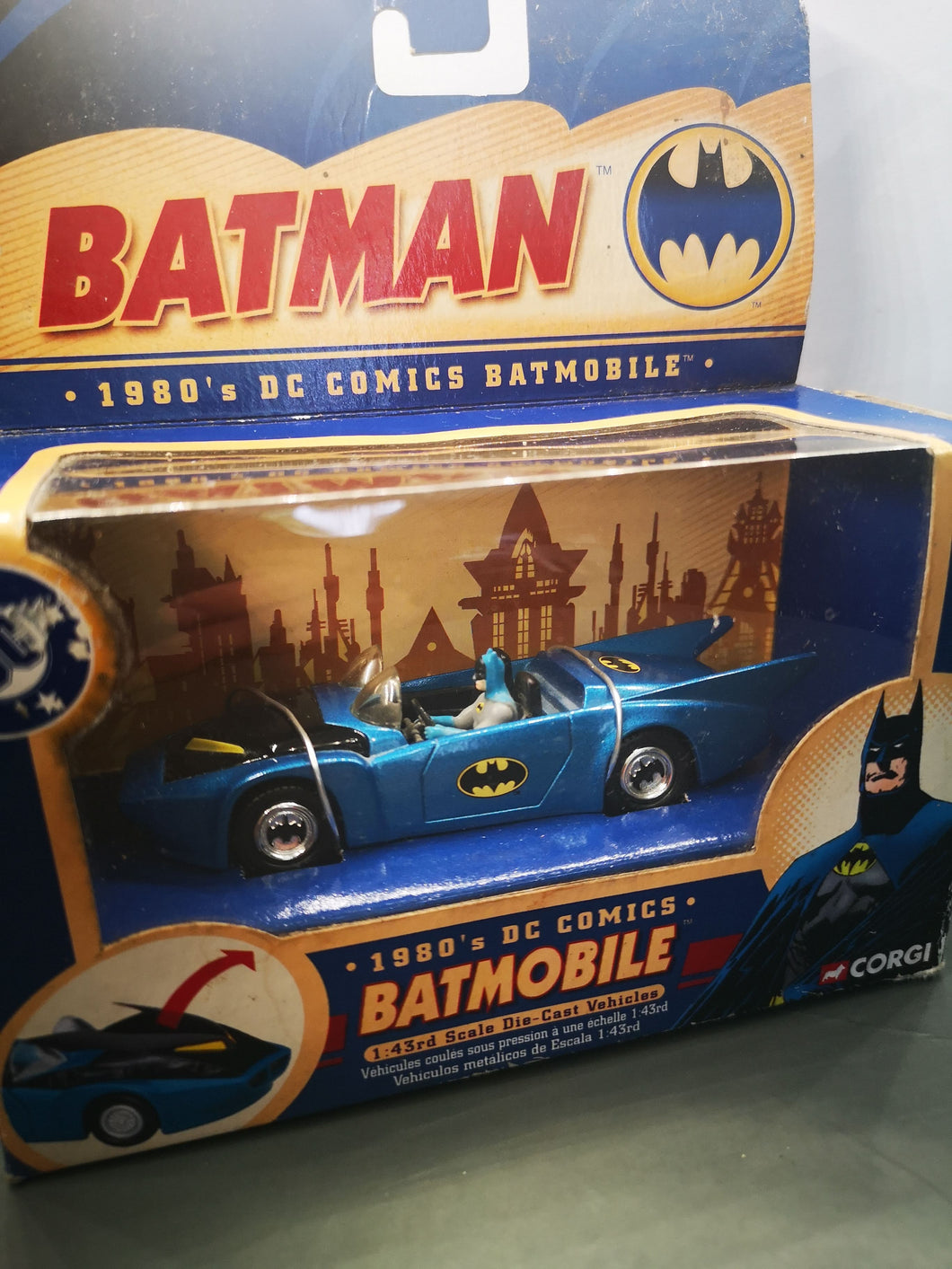 voiture miniature corgi Batman , batmobile 1980, 1/43