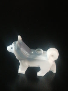 Figurine lego  animal chien husky